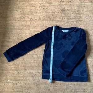Navy blue heart sweatshirt